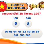 แนวทางหวยลาว “หวยลาว” วันนี้ 30/08/67
